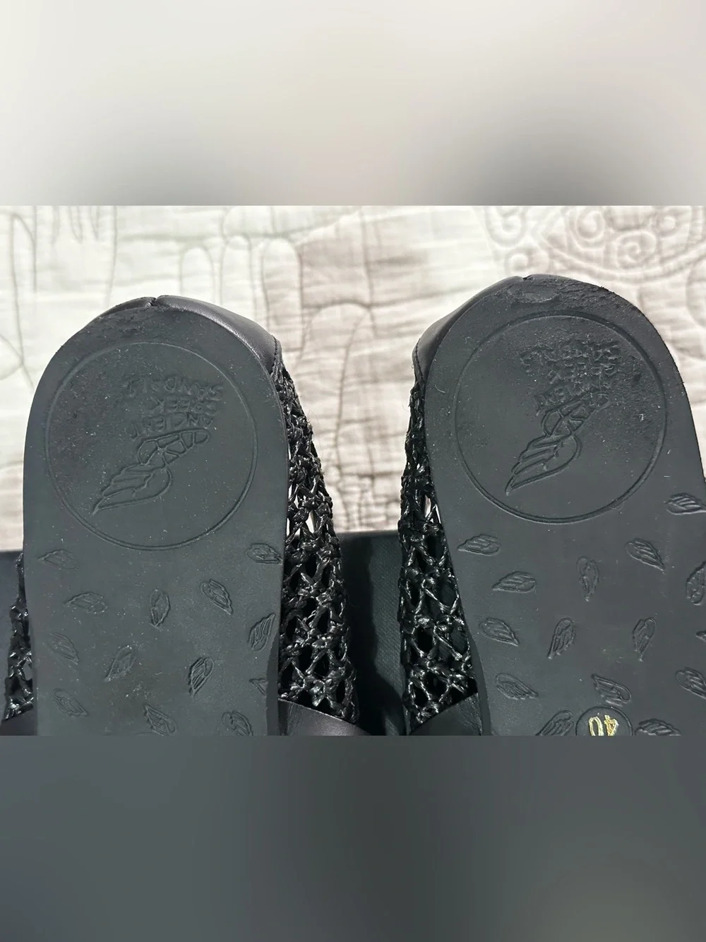 Ancient Greek Sandals Aerati Black Raffia Ballet Flats IT 40 / US 10 $380